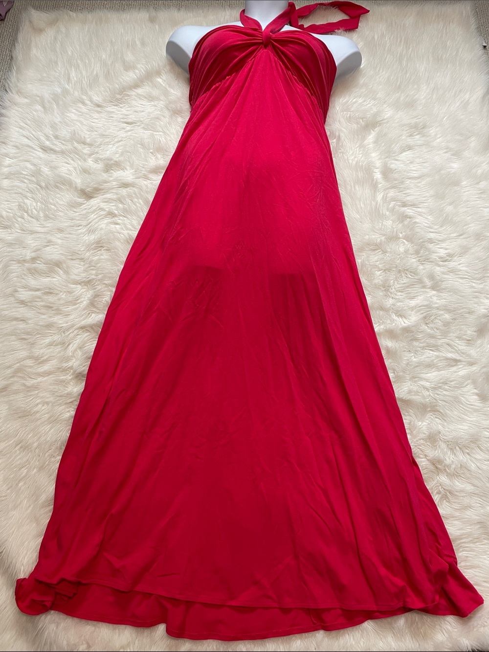 Victoria's Secret Maxi Bra Top Dress Rendezvous Red Large